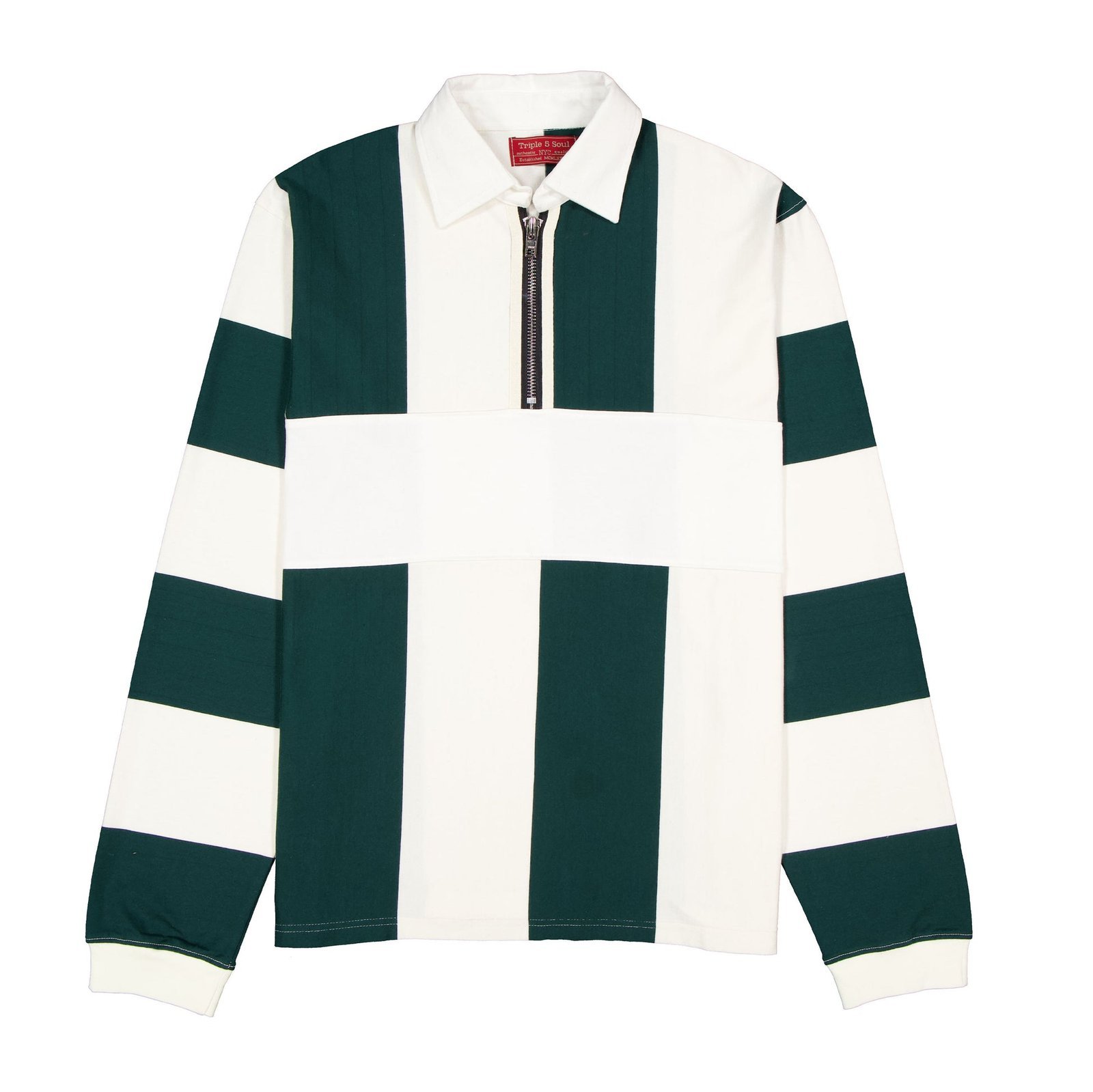 Triple Five Soul Mulberry Striped Rugby